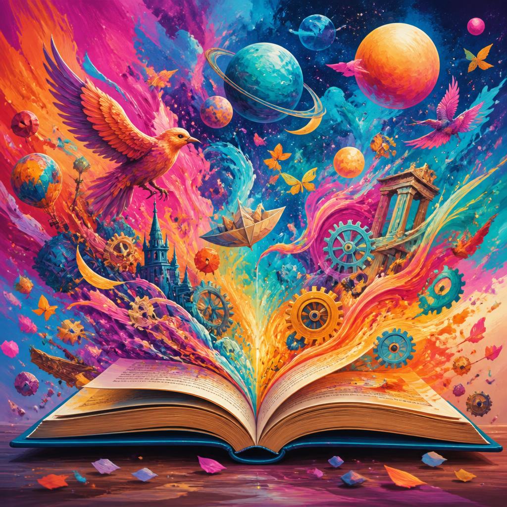 Ideas bursting from a book
